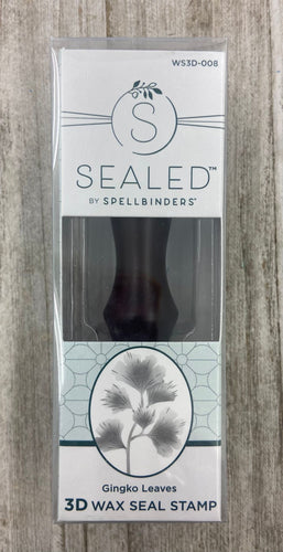 Gingko 3d wax seal by spellbinders