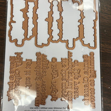 Load image into Gallery viewer, Wonderful winter sentiments hot foil plate die by spellbinders