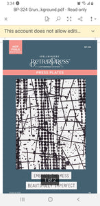 Grungy Background BetterPress by Spellbinders