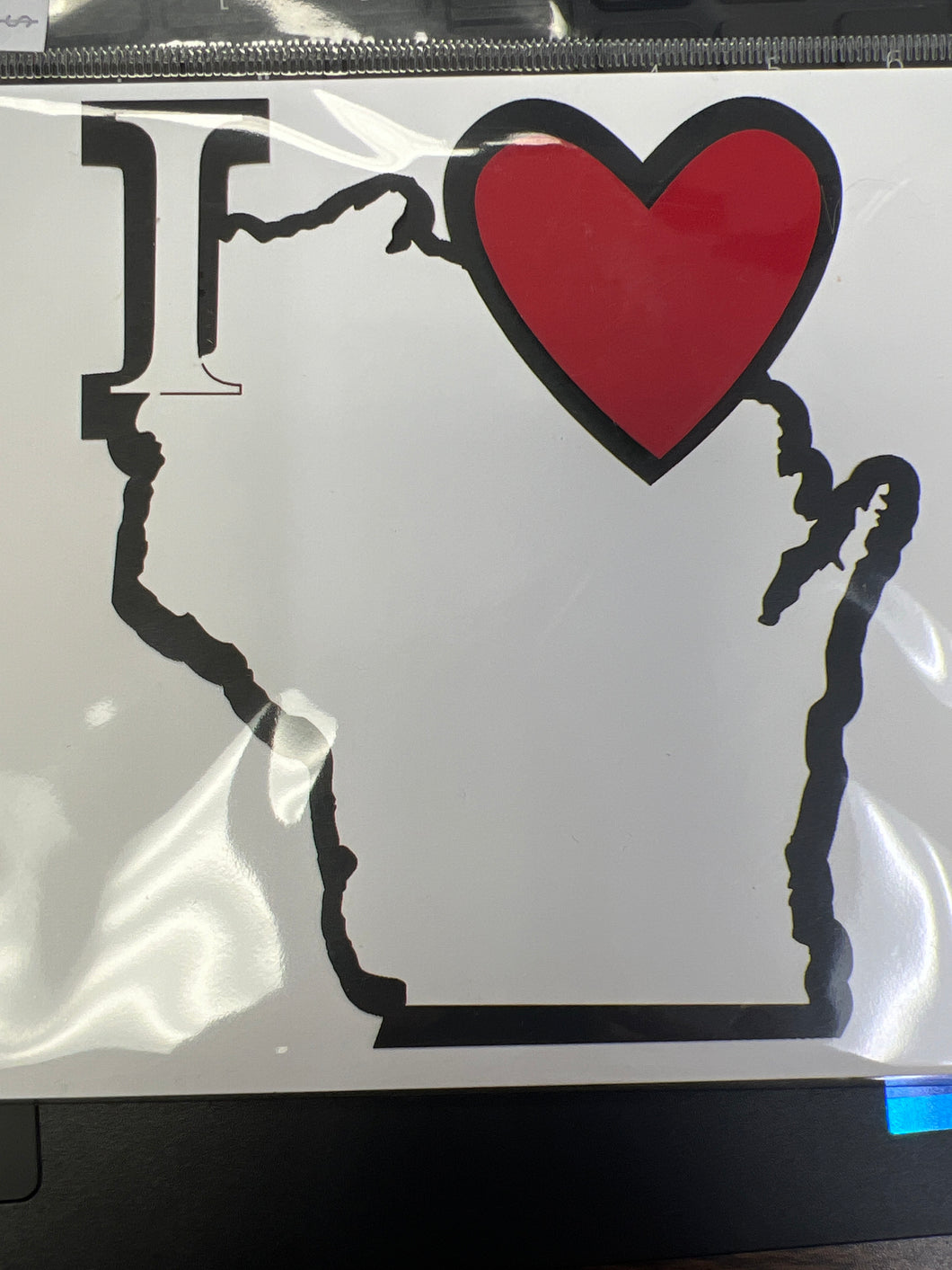 i love wisconsin die cut by scrapbook customs