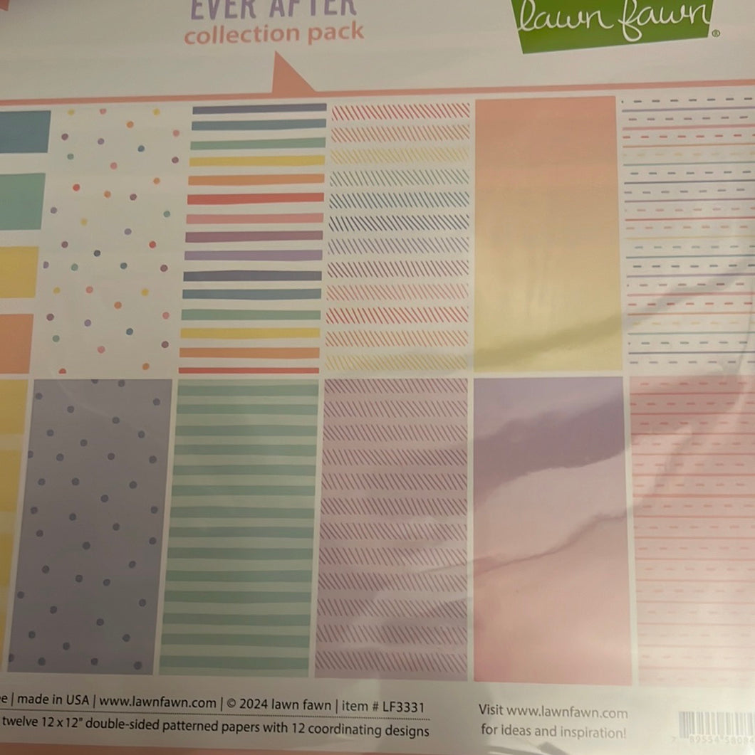 Rainbow ever after paper by Lawn fawn