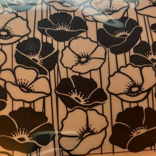 Poppy field background stamp by hero arts