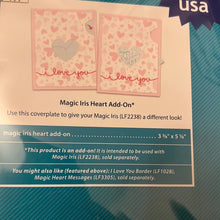 Load image into Gallery viewer, Magic Iris Heart add on die by Lawn Fawn