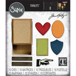 Vault matchbox die set by Sizzix