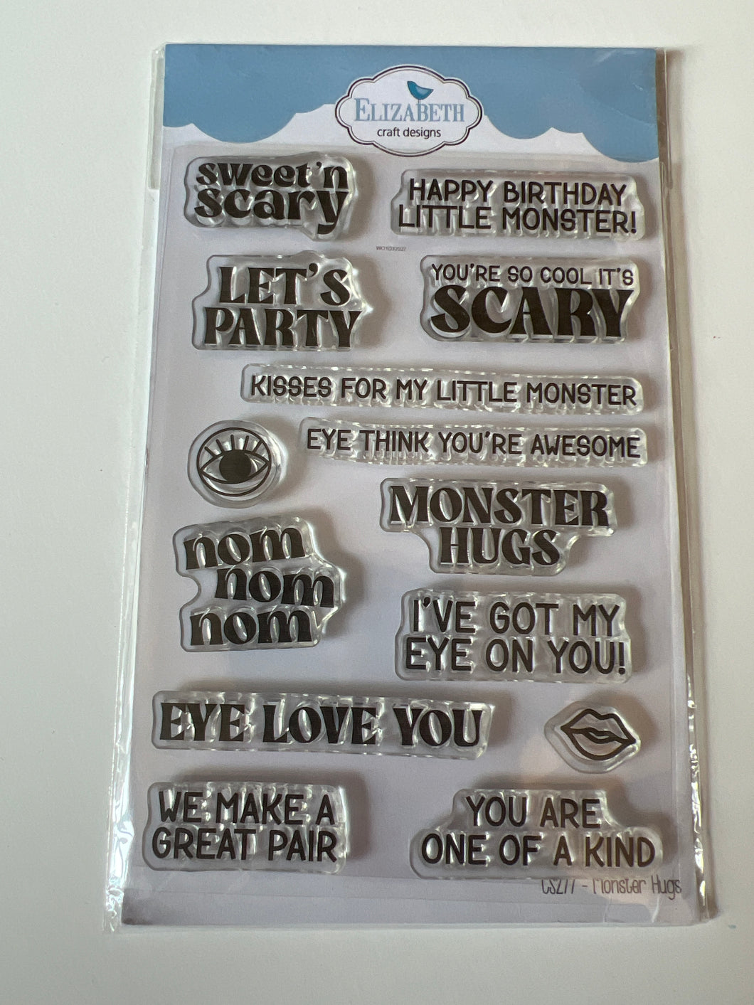 Monster hugs stamp set by Elizabeth Crafts