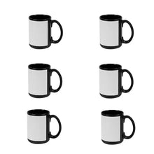 Load image into Gallery viewer, Craft Express 1 Pack 15oz Black Sublimation Mug with White Patch