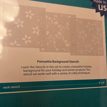 Load image into Gallery viewer, Poinsettia Backgrounds stencil set by Lawn fawn