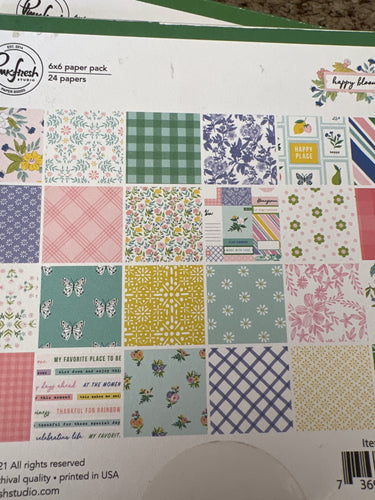 Happy blooms 6 x 6 paper by pinkfresh