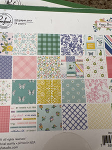 Happy blooms 6 x 6 paper by pinkfresh