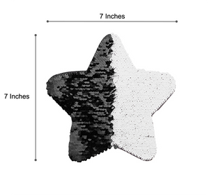 Craft Express 2 Pack 7" Star Sequin Sublimation Patches