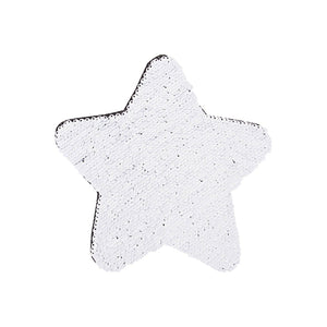 Craft Express 2 Pack 7" Star Sequin Sublimation Patches