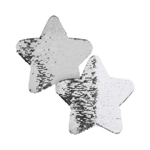 Craft Express 2 Pack 7" Star Sequin Sublimation Patches
