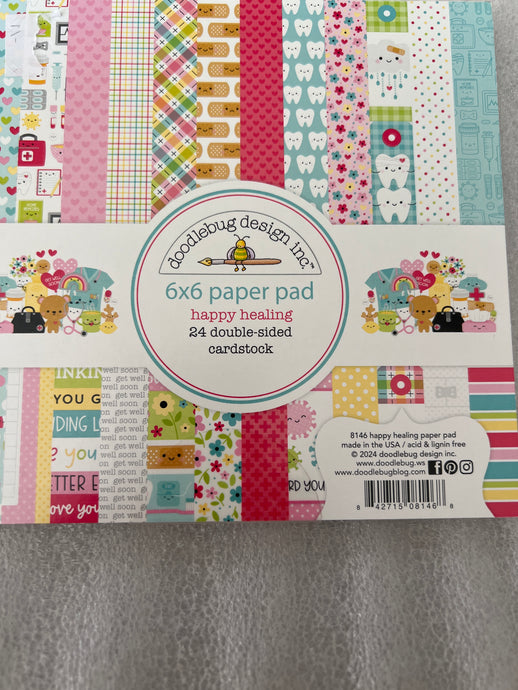 Happy healing 6 x 6 paper pad by doodlebug