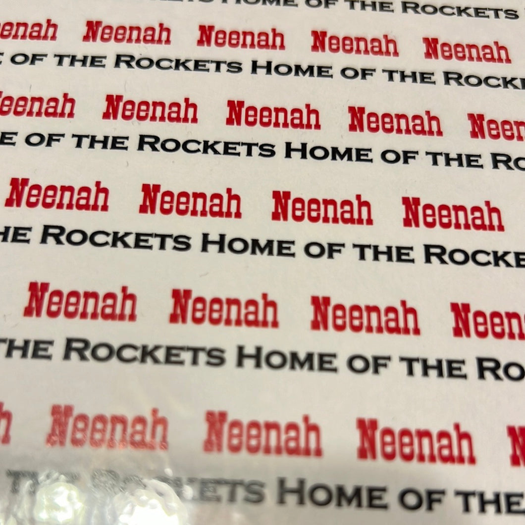 Neenah rockets paper