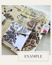 Load image into Gallery viewer, Junk Journal Page Pack- botanical