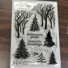 Load image into Gallery viewer, Winter tree stamp die set by hero arts