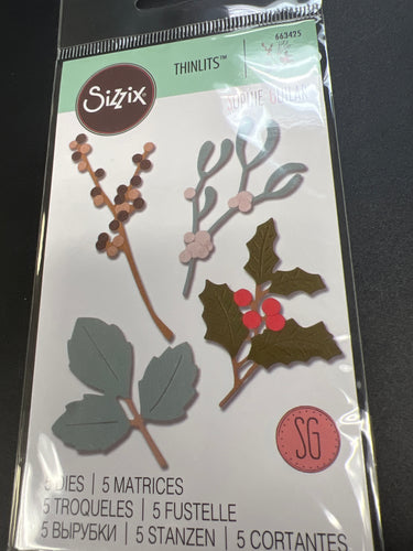 winter leaves die by sizzix