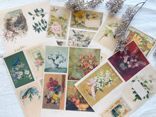 Load image into Gallery viewer, Junk Journal Page Pack- botanical