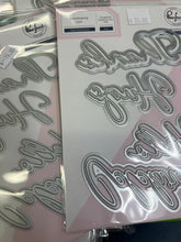 Load image into Gallery viewer, Basic sentiments press plate and die by pinkfresh