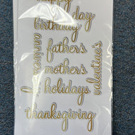 phrase builder happy hot foil plate set by pinkfresh
