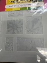 Load image into Gallery viewer, postage collage harvest stencil by waffle flower