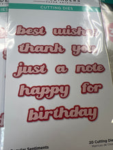 Load image into Gallery viewer, Popular sentiments by spellbinders