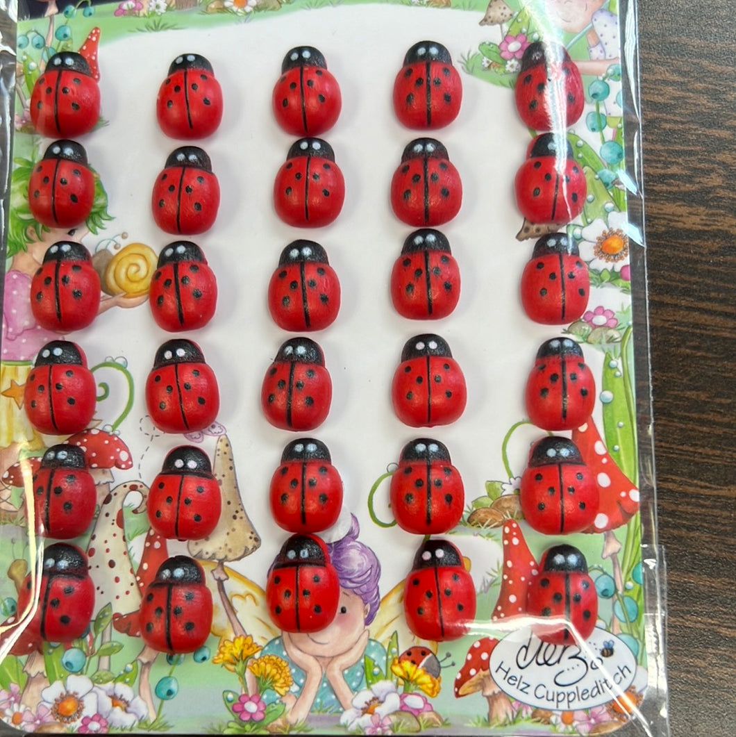 Wooded ladybugs by craft consortium