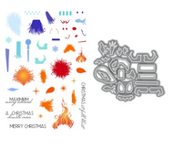 Fuzzy Wuzzies A Miserly Season 4x6 Stamps and Coordinating Dies-- LDRS