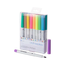 Load image into Gallery viewer, Craft Express 18 Pack Assorted Sublimation Markers – Dual Tip, Permanent Ink Pens