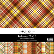 Autumn Plaid 12x12 Paper Collection by Paper Rose