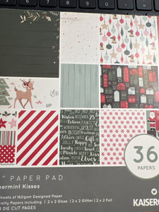 Peppermint kiss 6 x 6 paper by Kaisercraft