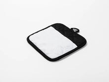 Load image into Gallery viewer, Craft Express 2 Pack Black Pot Holders with Pocket – Sublimation-Ready Kitchen Blanks
