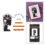 Ghoulish Greetings press plate & die set by spellbinders