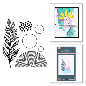 flourishing betterpress plate by dina wakley and spelllbinders