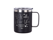 Load image into Gallery viewer, Craft Express 4 Pack 12oz Powder Coated Stainless Steel Mugs – Laser-Ready Blanks