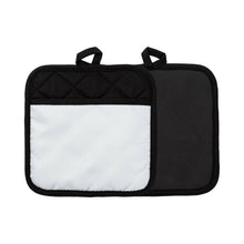 Load image into Gallery viewer, Craft Express 2 Pack Black Pot Holders with Pocket – Sublimation-Ready Kitchen Blanks