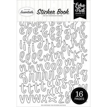 Load image into Gallery viewer, Essentials Collection - Sticker Book - Black And White Alpha by Echo Park