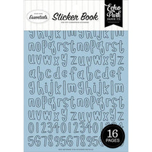 Load image into Gallery viewer, Essentials Collection - Sticker Book - Blue Alpha by Echo Park
