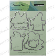 Load image into Gallery viewer, Bundled Snowman Stamp and Die Set by Penny Black