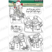 Load image into Gallery viewer, Bundled Snowman Stamp and Die Set by Penny Black