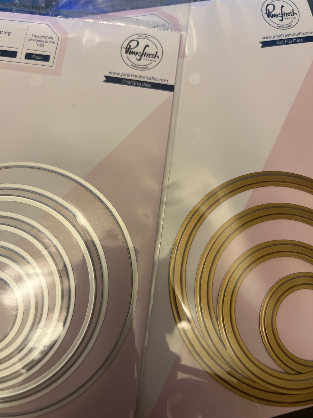 nested circles  die foil plate  by pinkfresh