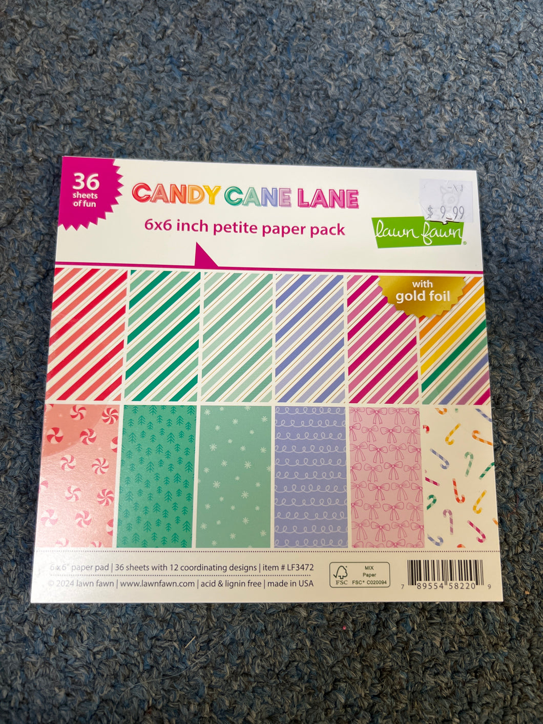 Candy cane Lane petite paper  by lawn fawn