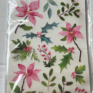 Poinsettia rubons by Memory box
