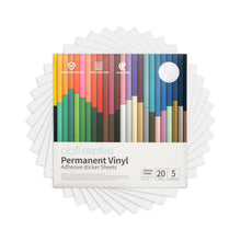 Load image into Gallery viewer, Craft Express 10 Pack 12x12 Inch Permanent Adhesive Vinyl Sheets