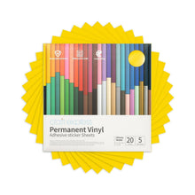 Load image into Gallery viewer, Craft Express 10 Pack 12x12 Inch Permanent Adhesive Vinyl Sheets