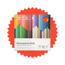 Load image into Gallery viewer, Craft Express 10 Pack 12x12 Inch Permanent Adhesive Vinyl Sheets