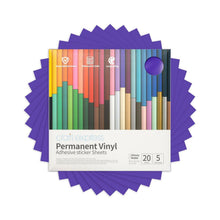Load image into Gallery viewer, Craft Express 10 Pack 12x12 Inch Permanent Adhesive Vinyl Sheets
