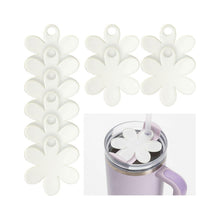 Load image into Gallery viewer, Craft Express 10 Pack 40oz Tumbler Acrylic Flower Sublimation Name Tags