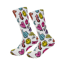 Load image into Gallery viewer, Craft Express 1 Pair 17&quot; Sublimation Tube Socks – White Polyester