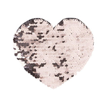 Load image into Gallery viewer, Craft Express 2 Pack Large Heart Sequin Sublimation Patches